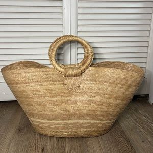 Natural Straw Tote